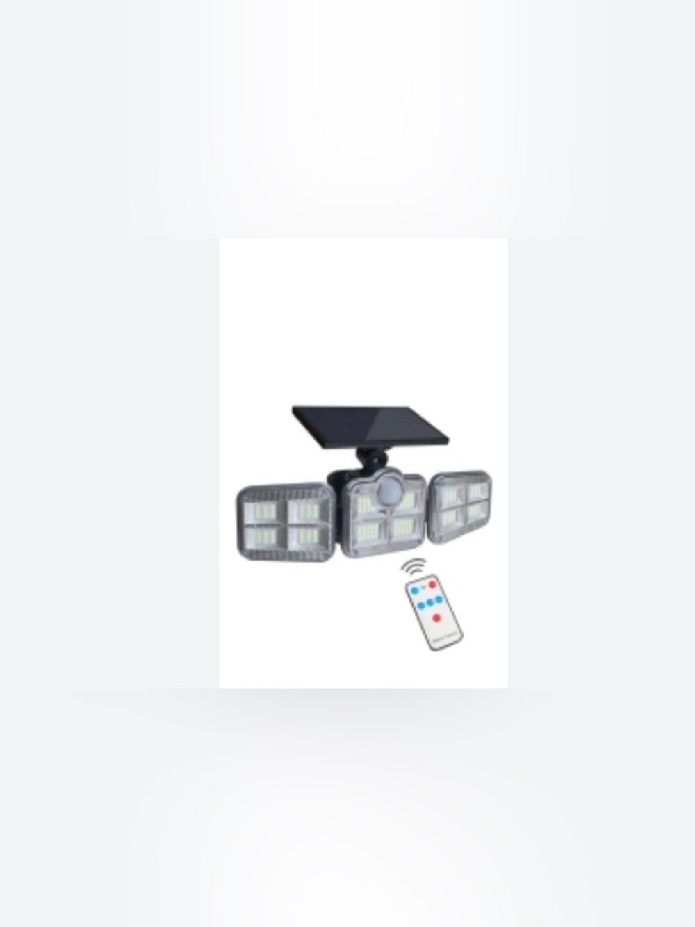 Solar-Powered LED Security Floodlight with Remote